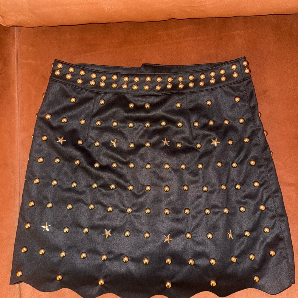 Anthropologie Studded Suede Mini Skirt - Picture 6 of 7